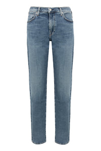 5-pocket straight-leg jeans